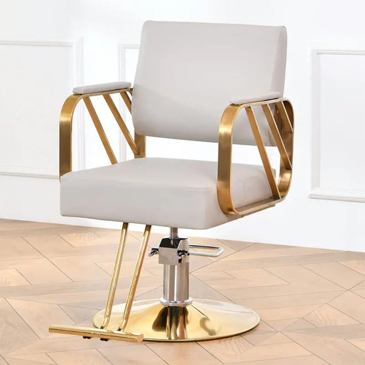 Salon Chair Hydraulic Chair for Business or Home, Simplicity Barber Chair Salon Beauty Spa Shampoo Hair Professional  Hydraulic Styling Chair (1 Unit ) - Image 5