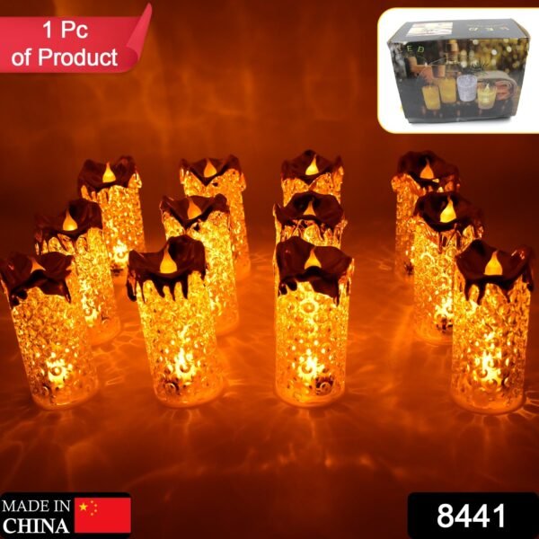Gold LED Flameless Candles for Decor & Gifting (12 Pc MOQ)