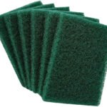 Scrub Sponge Cleaning Pads Aqua Green (Pack Of 6)