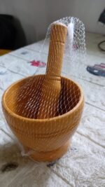 Mortar and Pestle Spice Grinder - Traditional Khalbatta for Kitchen Herb & Spice Preparation - Image 7