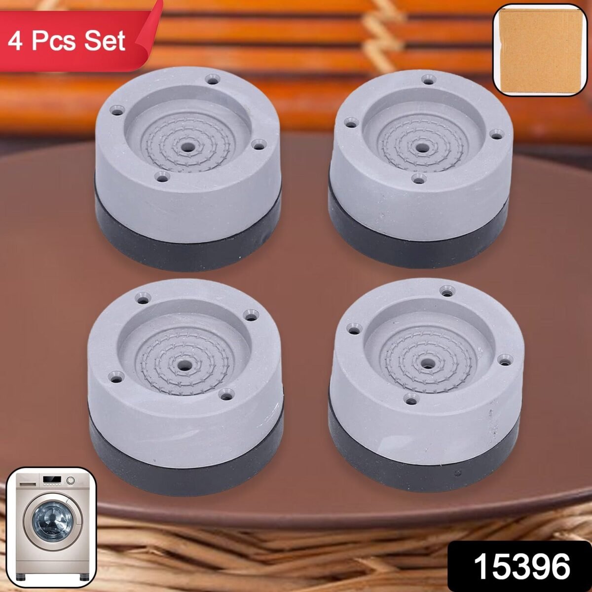 Round Washing Machine Support Pad (4 Pcs Set) - Image 2