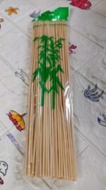 Camping Wooden Color Bamboo BBQ Skewers Barbecue Shish Kabob Sticks Fruit Kebab Meat Party Fountain Bamboo BBQ Sticks Skewers Wooden (30cm) - Image 7