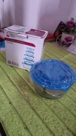 Modern Glass Bowl Set Mixing / Storage Bowls with Lids (5 Pcs Set) - Image 6