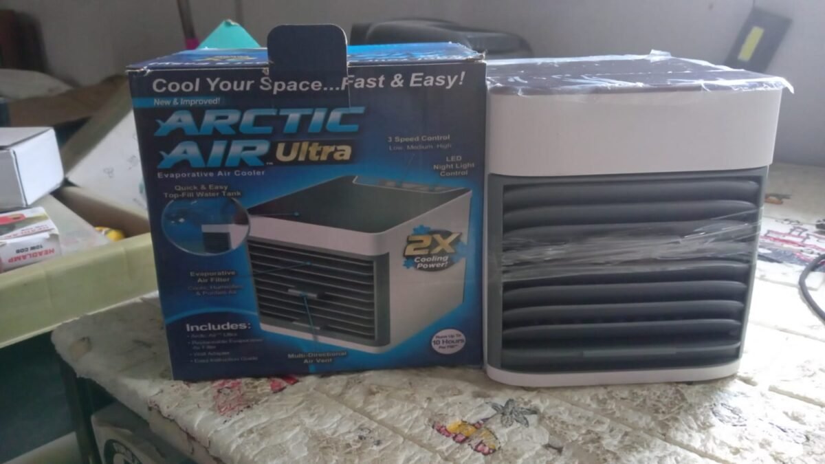 Mini Portable Air Cooler with LED Light & Water Fill - Image 12