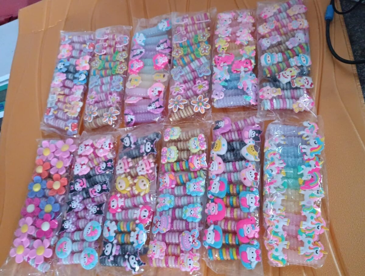 Colourful Telephone Wire Hairbands (1 pc / Mix Design), Hair accessories - Image 4