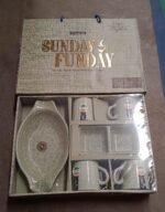 Sunday Funday 6-Piece Tea Set – Platter & Dual Bowl - Image 7