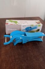 2 in 1 Vegetable &  Fruit Multi Cutter 5 Blade Vegetable Cutter with Peeler (1 Pc / Multicolor) - Image 7