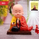 Solar Powered Sitting Buddha Statue,  Moving Head and Hand (1 Pc / Big) - Image 2