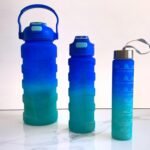 Plastic Water Bottle, 3 Different Size Bottle (3 Pc Set / With Straw & Sticker) - Image 5