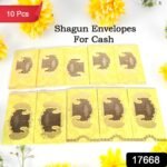 Wedding Gift Envelopes pack of 10 pcs Money Cash Gift Cover Shagun Birthday Marriage, Baby Shower, Anniversary, Money Envelope Lifafa Envelope Multicolor Premium Envelope (10 Pcs Set) - Image 2