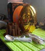 Premium Cutlery Set 24 Pcs with Oval Shaped Stand | Beautiful Stylish Oval Designed Cutlery Sets, Egg-Shaped Luxury Spoon Holder Set  (Golden / 24 pcs set) - Image 8