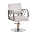 Modern Regular Chair with Hydraulic Lift for Home Office Hotel Cafe Chair (1 Unit Silver & Gold) - Image 4
