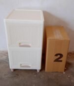 Multipurpose Storage Cabinet, Storage Solutions plastic drawers || Multi Layer Wardrobe Storage Drawers || Foldable Multipurpose Drawer Units For Kitchen, Bathroom, Bedroom, Cloth (2 Layer) - Image 9