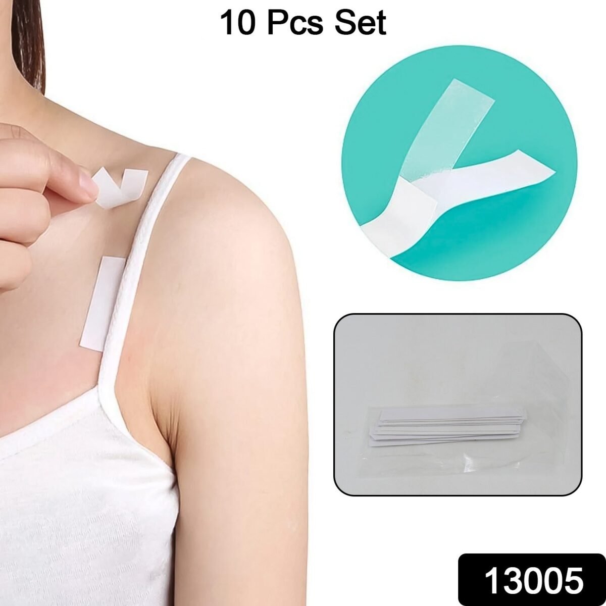 Waterproof Anti-Skid Transparent Medical Tape for Lingerie (10 Pcs Set) - Image 2