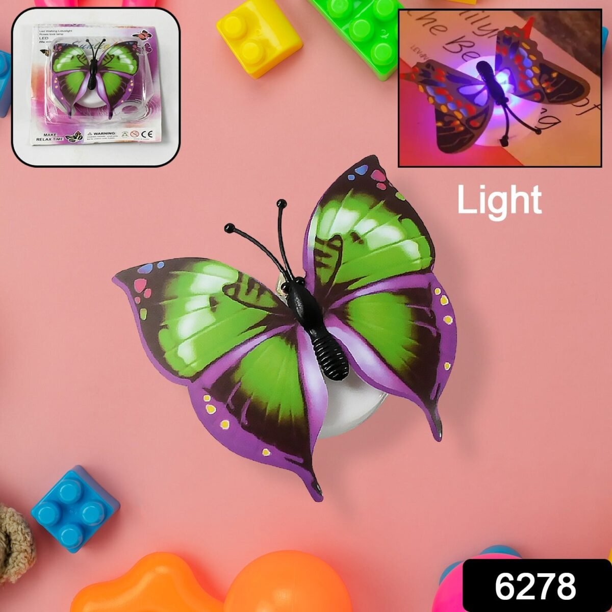 The Butterfly 3D Night Lamp Comes with 3D Illusion Design Suitable for Drawing Room, Lobby. - Image 1