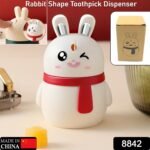 Rabbit Shape Toothpick Dispenser Pressing Small Size Accessory Durable Red | Home & Garden | Kitchen, Dining & Bar | Kitchen Storage & Organization | Racks & Holders Dining Room Table Decoration (1 Pc ) - Image 2