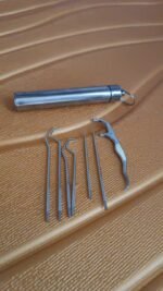 7 IN 1 STAINLESS STEEL TOOTHPICK FLOSSIER SET (1 SET / With Case) - Image 7