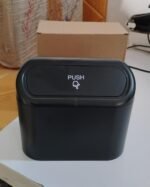 Plastic Mini Car Trash Can / Bin with Lid (1 Pc / With Brown Box) - Image 10