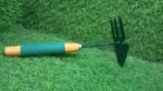 2 IN 1 DOUBLE HAND HOE GARDENING TOOL WITH WOODEN HANDLE - Image 6