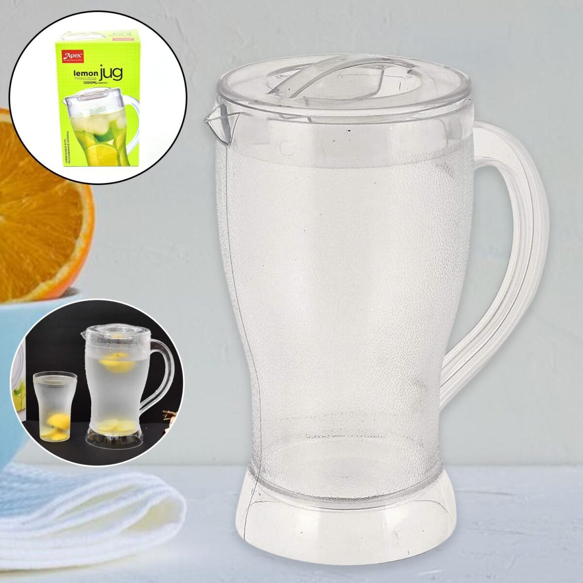 Apex Unbreakable Lemon Jug – 1200 ML (Approx / 1 Pc) - Image 1
