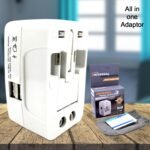 All-in-One Universal Worldwide Travelling AC Adaptor Plug (AU / UK / US / EU) International Power Charger Electric USB Power Plug Socket Adapter Converter (1 Pc) - Image 2