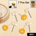 Polisher Buffer Wheel Polishing Buffing Pad Brush for Rotary Drill Bit (7 Pcs Set) - Image 2