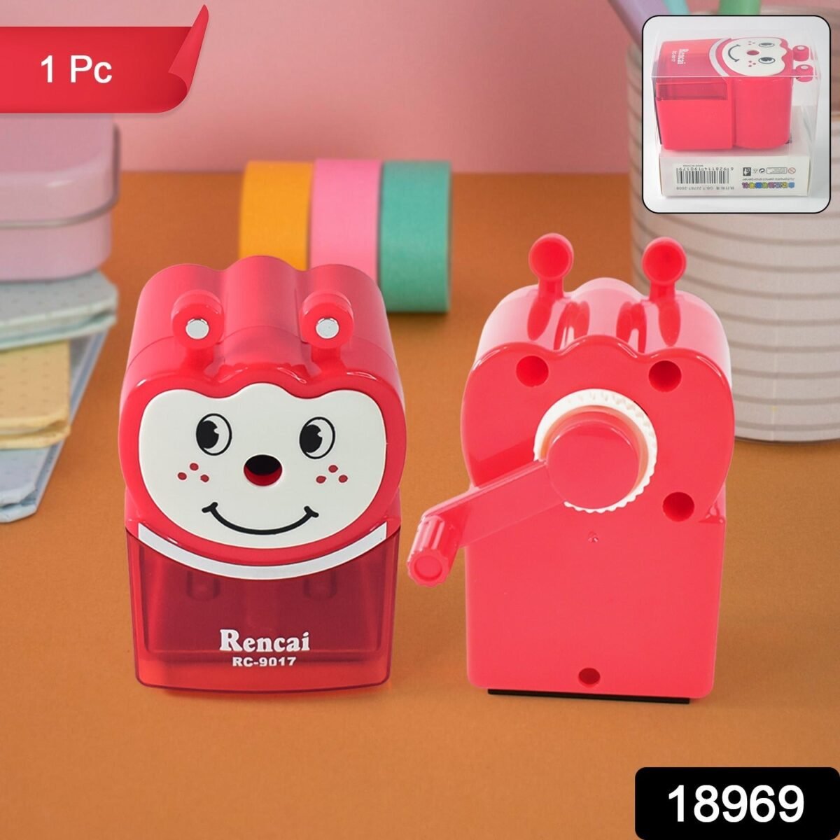 Cartoon Shaped Sharpener for Kids – Animal Shaped Pencil Sharpener (1 Pc) - Image 2