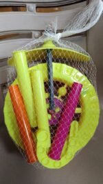 Plastic Single Wheel Push Run toy with handle and two lights on wheel. push toy for Kids. - Image 8