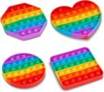 MIX PATTERN RAINBOW COLOR PUSH  BUBBLE FIDGET SENSORY TOY (ONLY 1PC) - Image 2