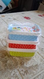 3-Piece Multicolor Airtight Container Set – Rectangular Food & Fridge Storage - Image 7