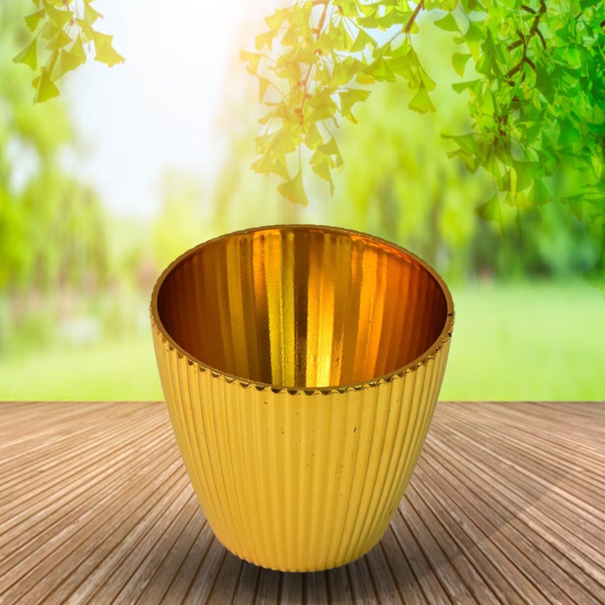 Plastic Flower Valencia (Pot) Home and Outdoor (1 Pc) - Image 3