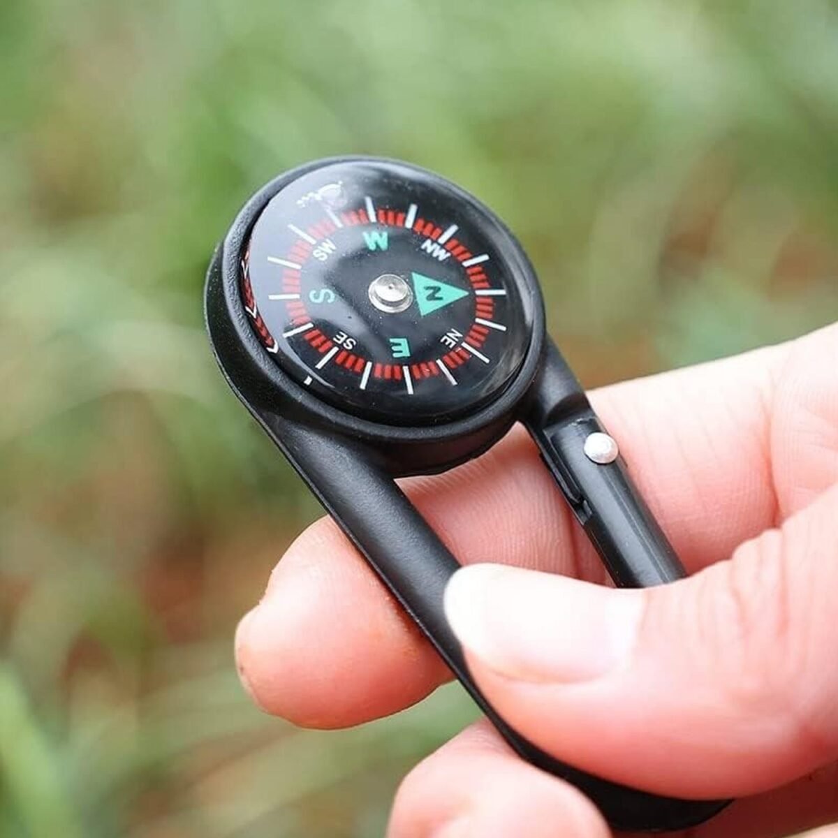 Clip Snap Hook Mini Compass (1 Pc / Mix Design) - Image 1