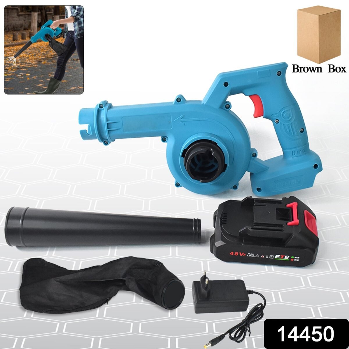 Multi-Purpose Home and Garden Air Blower and Suction Vacuum Combo Kit with Collection Bag for Easy Cleaning - Image 2