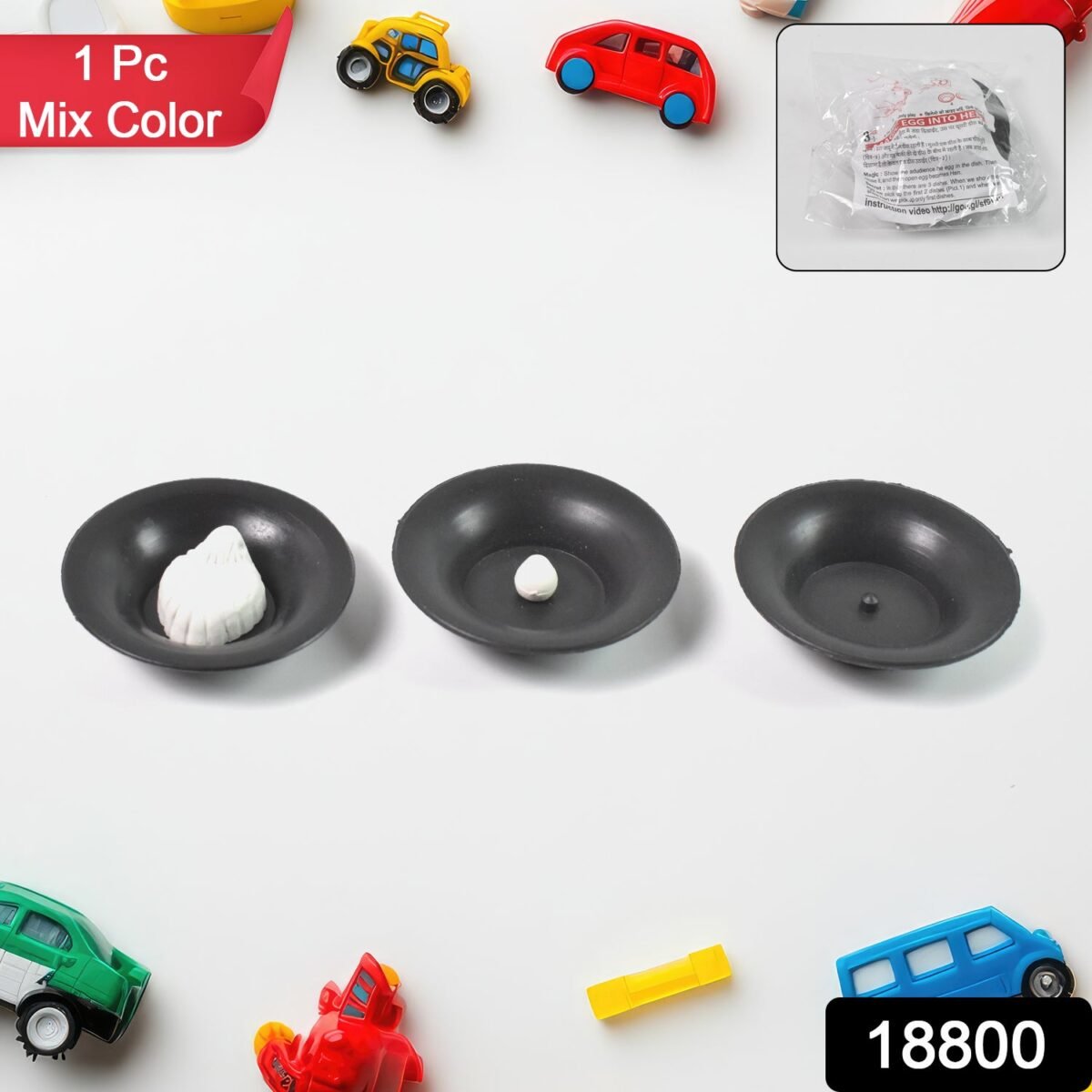 Small Magic Egg to  Hen / Chicken Toy (1 Pc / Mix Color & Design) - Image 2