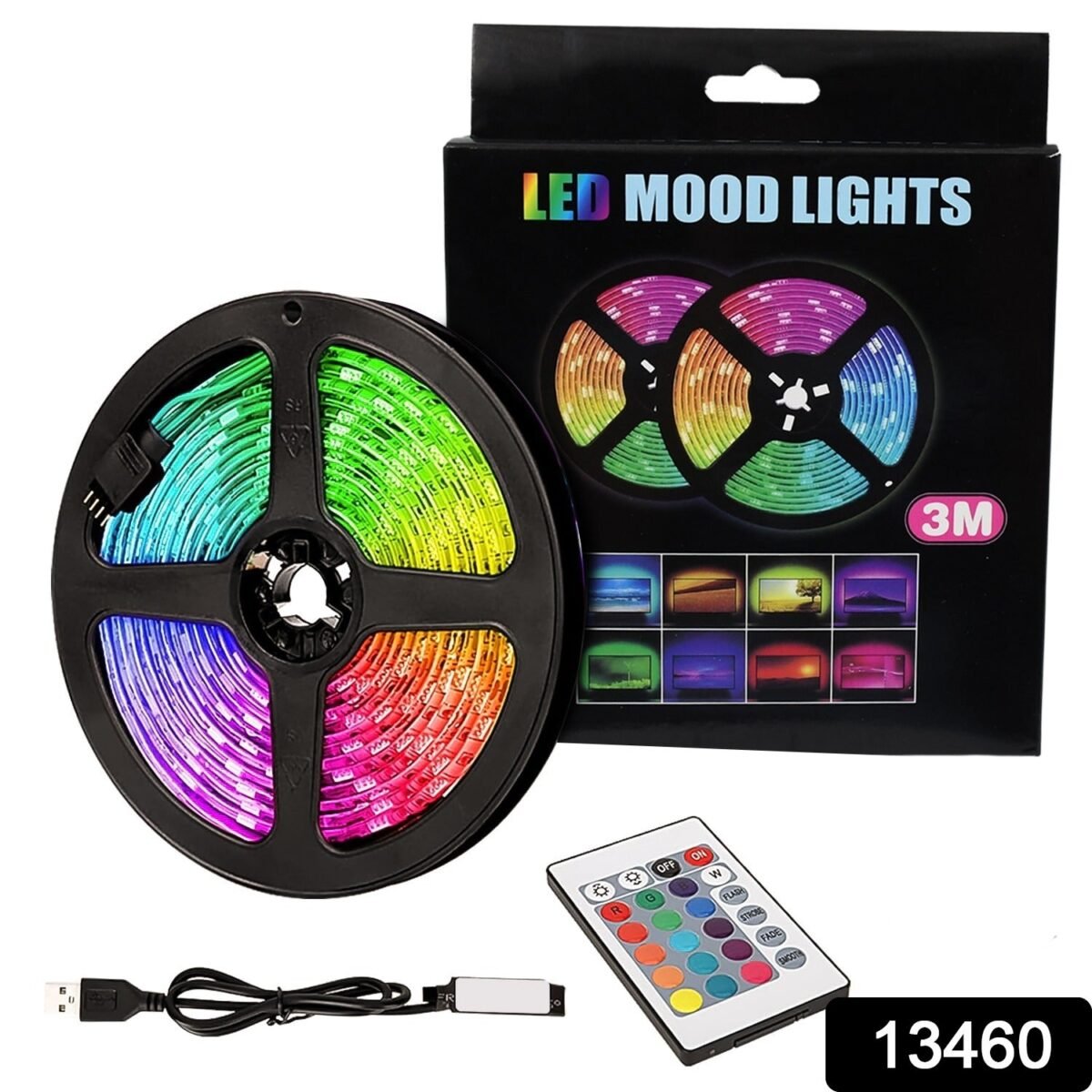 3M RGB LED Strip Lights, LED Mood Lights (1 Set) - Image 2