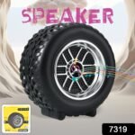 Portable Tyre / Wheel Shape Wireless Bluetooth Speaker (1 Pc) - Image 2