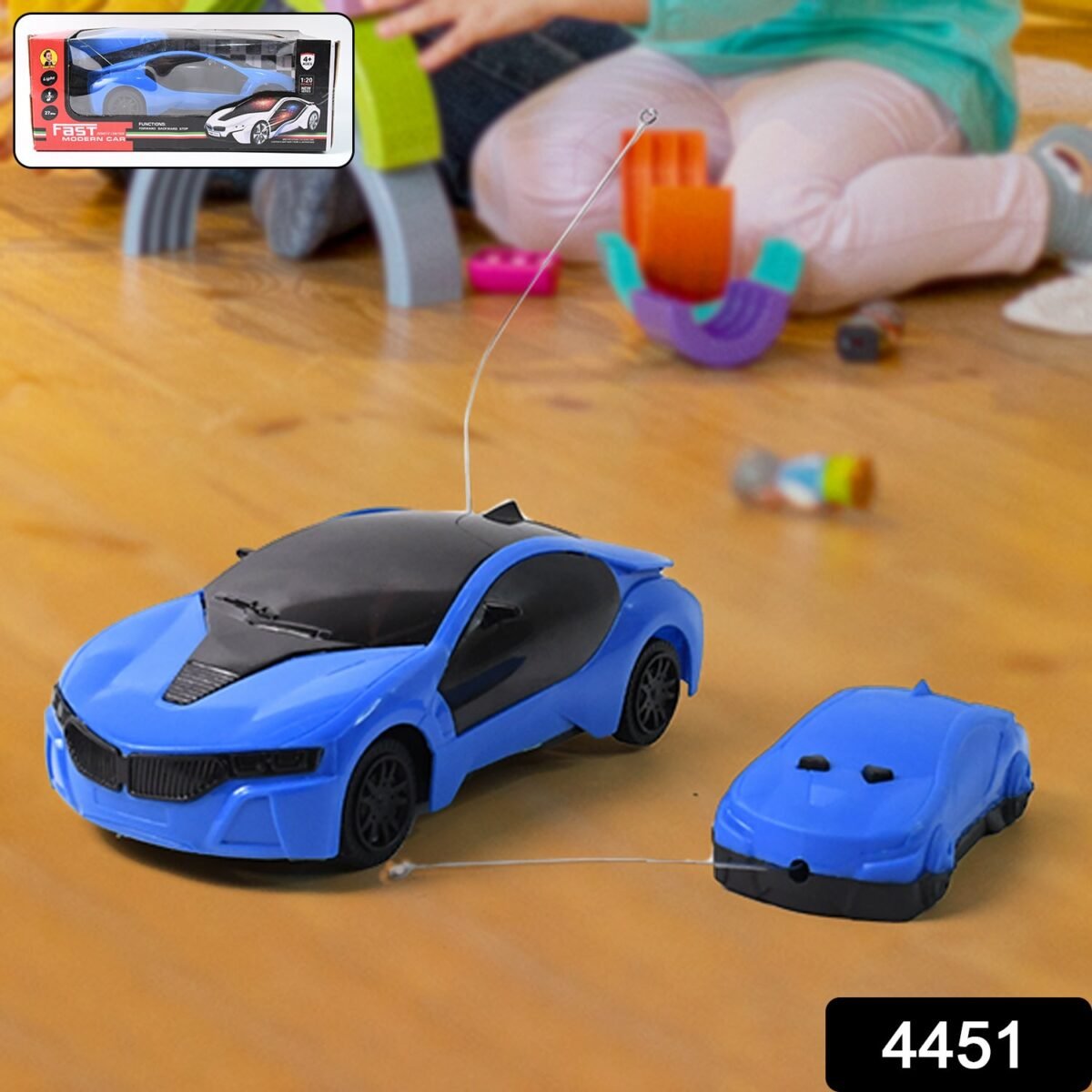 Remote Control Fast Modern Racing Car 3D Light with Go Forward And Backward - Image 2