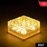 Solar Ice Cube Garden Light for Pathways & Christmas Decor - Image 2