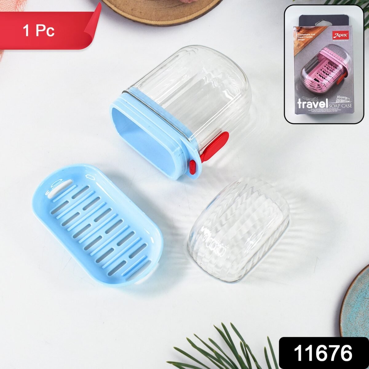 Apex Unbreakable Travel Soap Case with Secure Lock (1 Pc) - Image 2