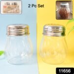 Apex Oregano & Chilli Flakes Dispenser Set – 2 Pcs Plastic Spice Shaker with Stainless Steel Lid - Image 2
