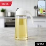 Kitchen Glass Oil Bottle Dispenser Automatic Opening Closing Home Bottles For Oil And Vinegar Honey Olive Oil Container (630ml) - Image 2