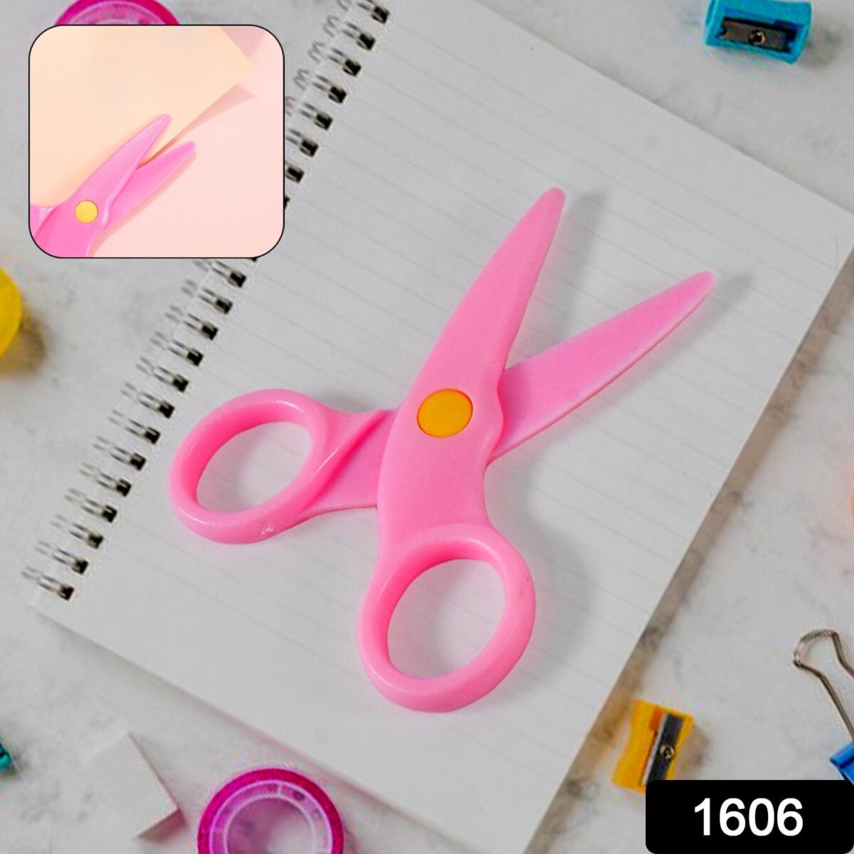 Child-Safe Plastic Scissors Set for Toddlers & Preschool Kids - Art & Craft Supplies - Image 2