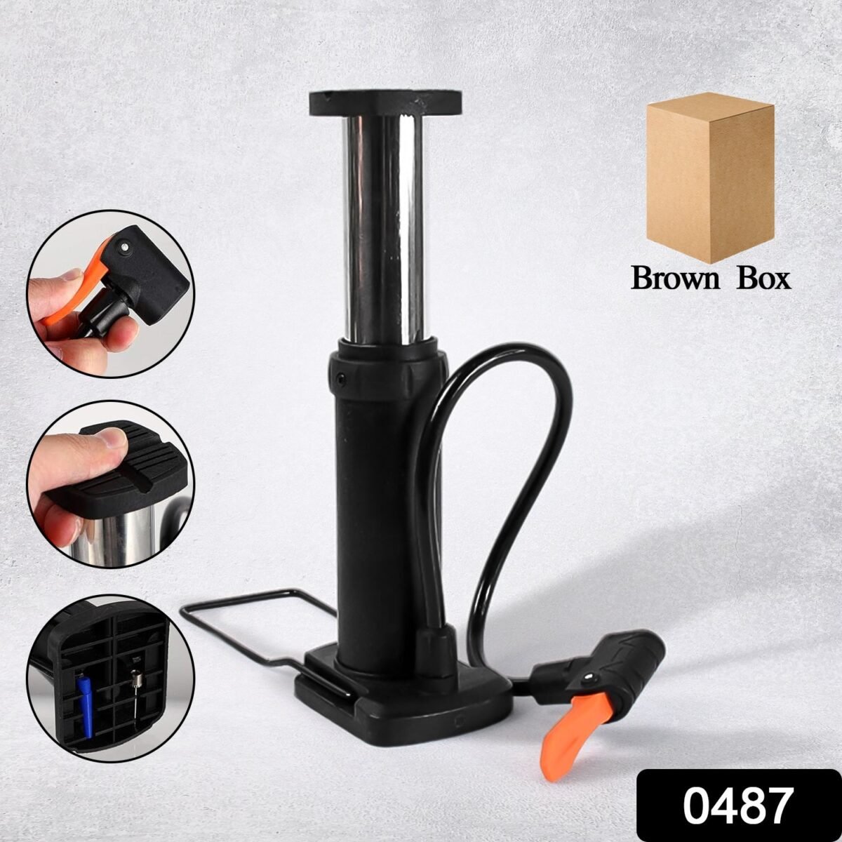 Portable Mini Foot Pump for Bicycle, Bike, and Car - Image 2