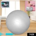 Heavy Duty Gym Ball Non-Slip Stability Ball with Foot Pump for Total Body Fitness - Image 2